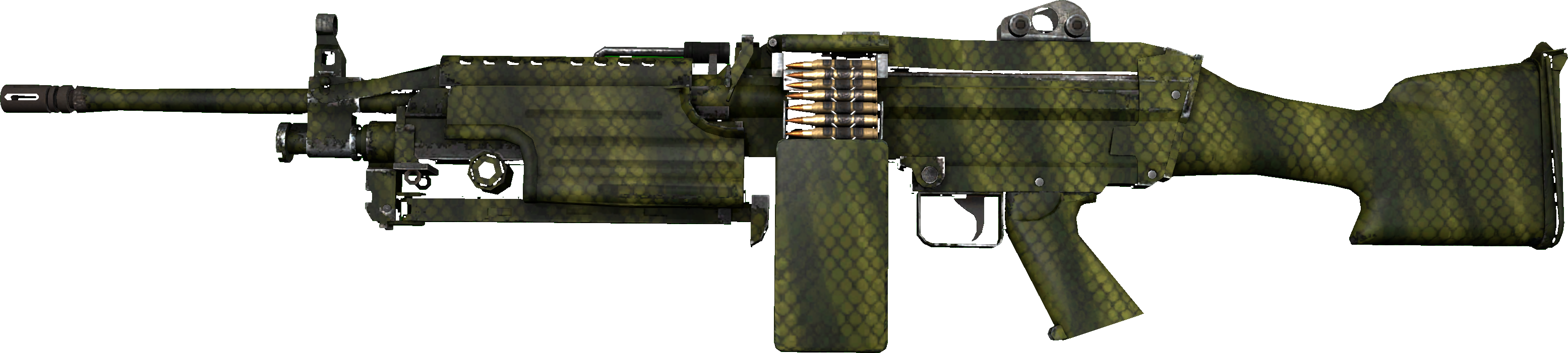 Playside of skin M249 | Gator Mesh