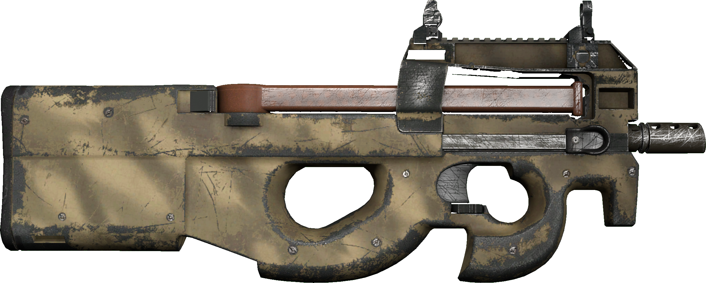 Backside of skin P90 | Sand Spray