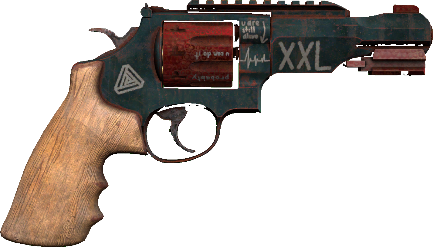 Backside of skin R8 Revolver | Junk Yard