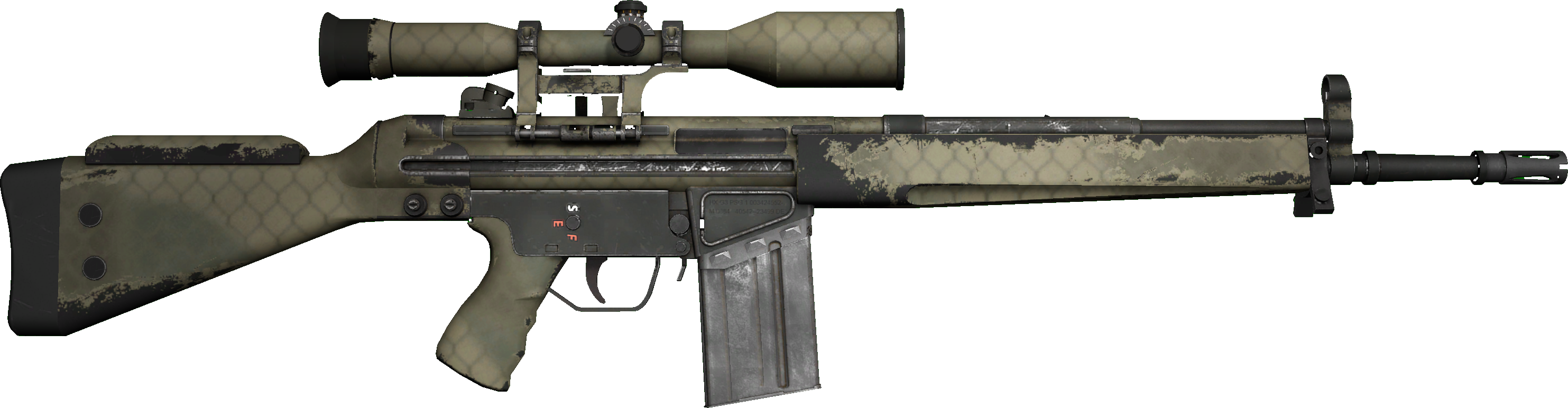 Backside of skin Souvenir G3SG1 | Safari Mesh