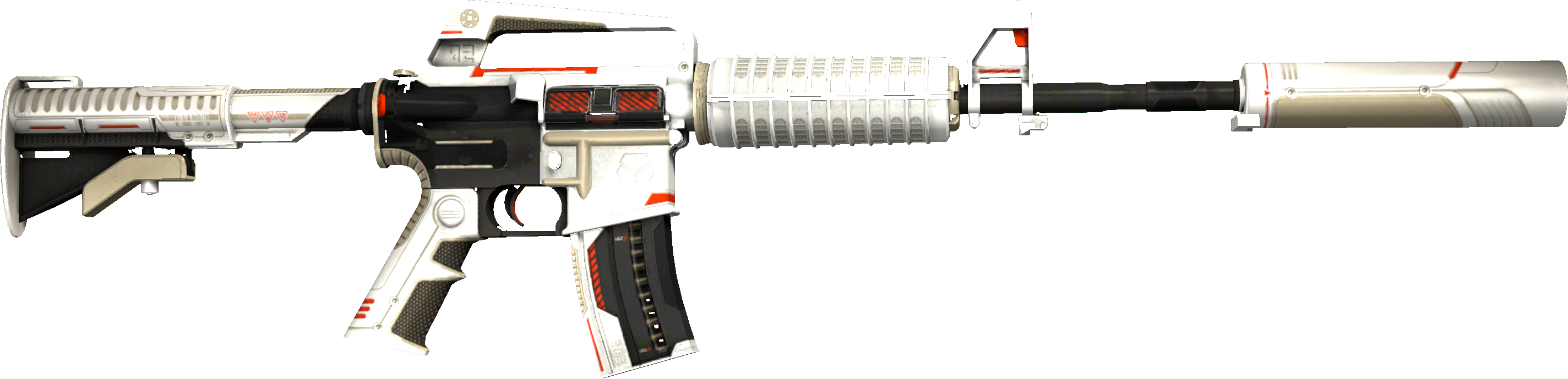 Backside of skin M4A1-S | Mecha Industries