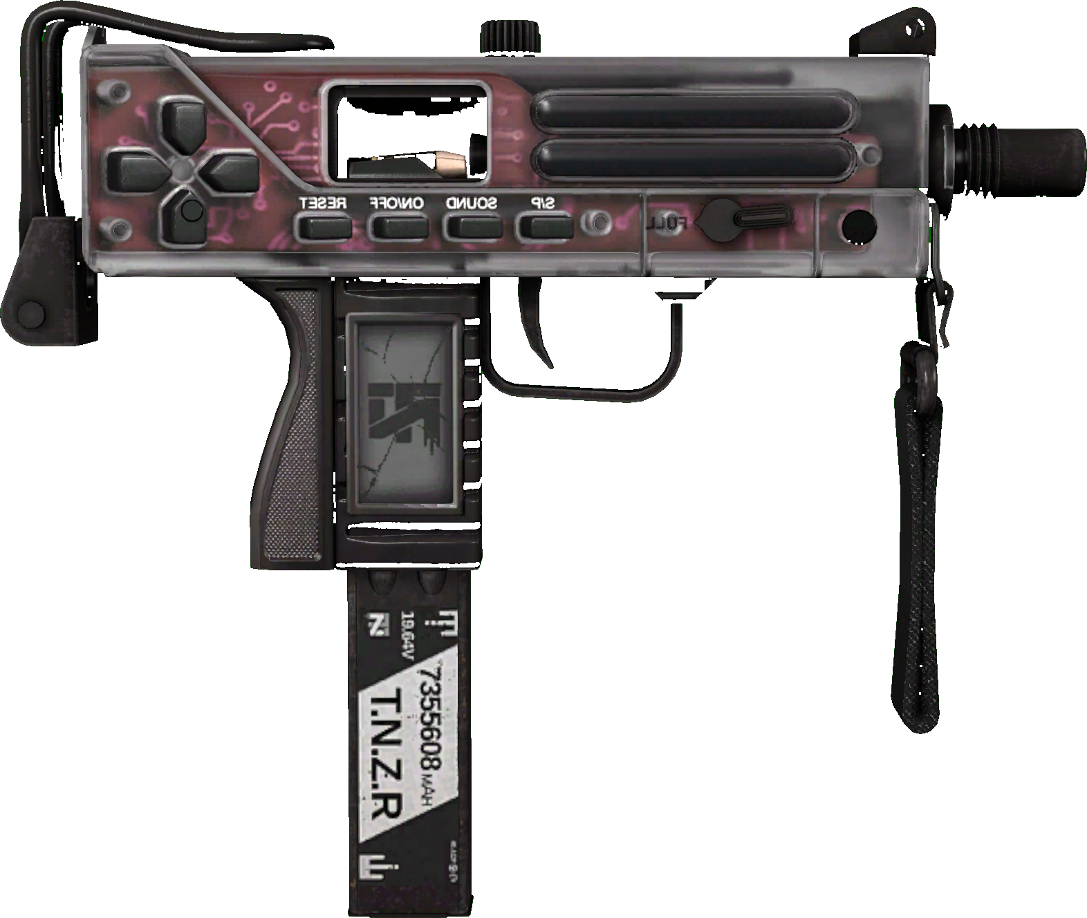 Backside of skin MAC-10 | Button Masher