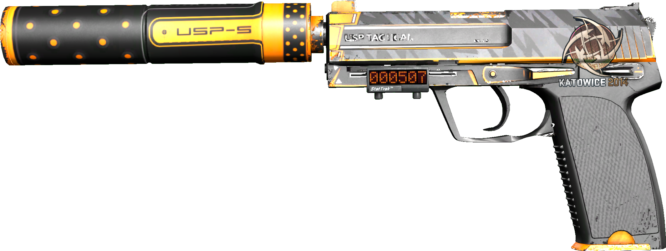 Playside of skin StatTrak™ USP-S | Orion