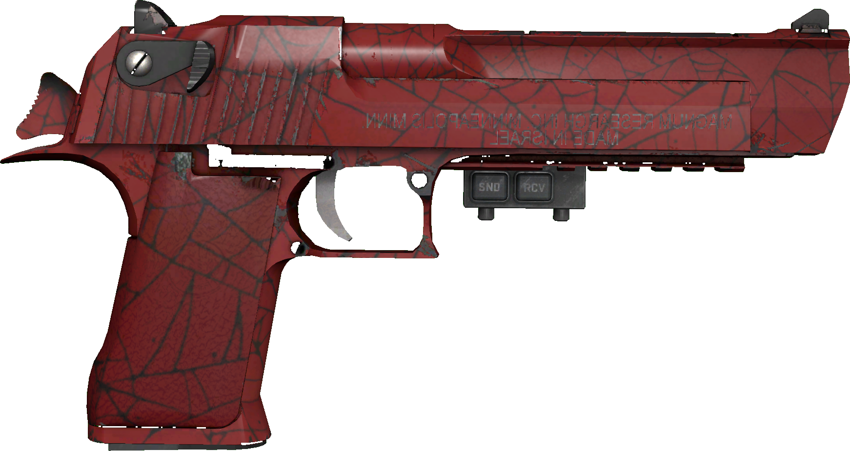 Backside of skin StatTrak™ Desert Eagle | Crimson Web